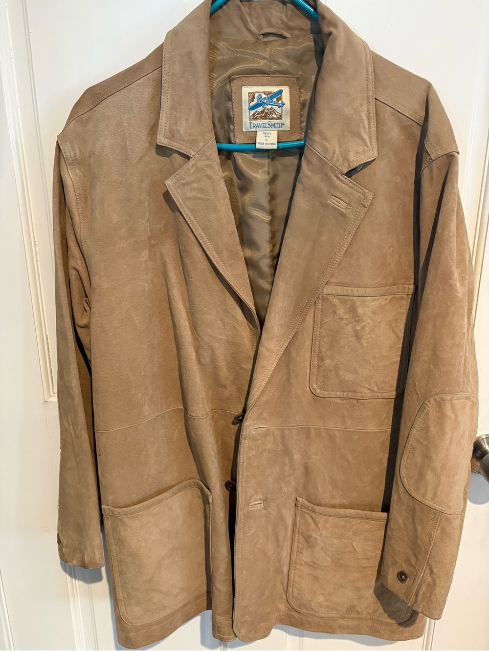 TravelSmith Vintage Brown Leather Jacket